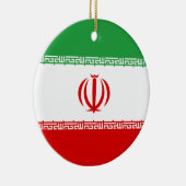 Iraanse vlag (Iran) (Perzisch) Keramisch Ornament (Rechts)