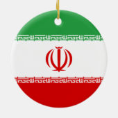 Iraanse vlag (Iran) (Perzisch) Keramisch Ornament (Achterkant)