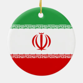 Iraanse vlag (Iran) (Perzisch) Keramisch Ornament