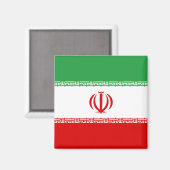 Iraanse vlag (Iran) (Perzisch) Magneet (Voorkant / Achterkant)
