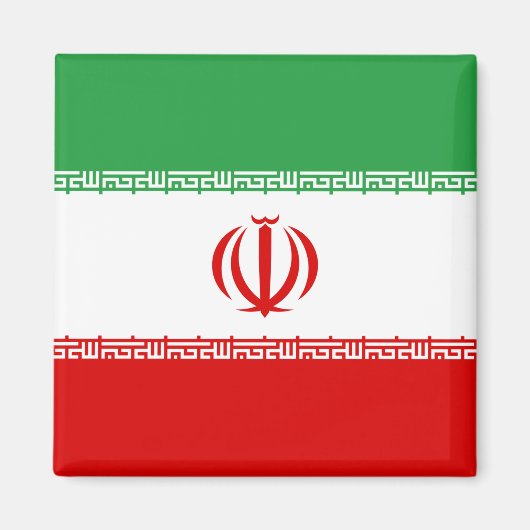 Iraanse vlag (Iran) (Perzisch) Magneet (Voorkant)