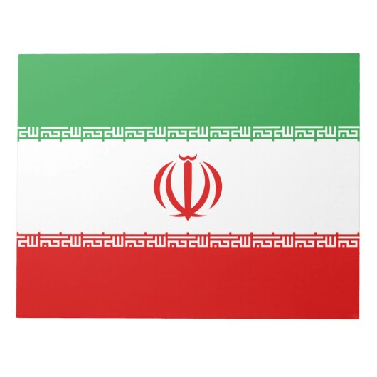 Iraanse vlag (Iran) (Perzisch) Notitieblok (Voorkant)