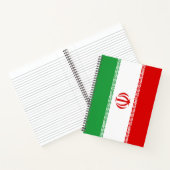 Iraanse vlag (Iran) (Perzisch) Notitieboek (Binnen)