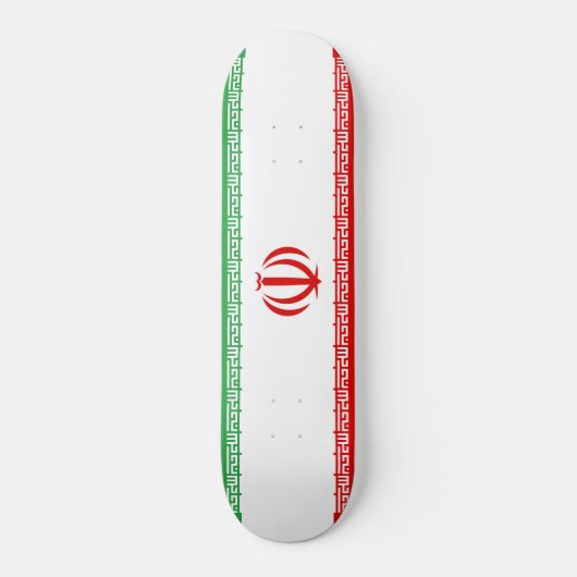 Iraanse vlag (Iran) (Perzisch) Persoonlijk Skateboard (Voorkant)