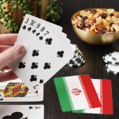 Iraanse vlag (Iran) (Perzisch) Pokerkaarten (Insitu)