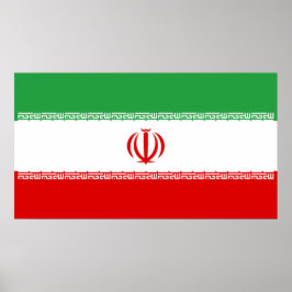 Iraanse vlag (Iran) (Perzisch) Poster