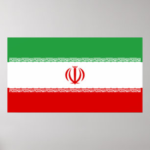 Iraanse vlag (Iran) (Perzisch) Poster
