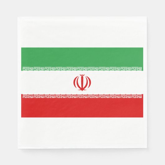 Iraanse vlag (Iran) (Perzisch) Servet (Voorkant)