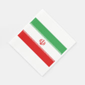 Iraanse vlag (Iran) (Perzisch) Servet (Hoek)