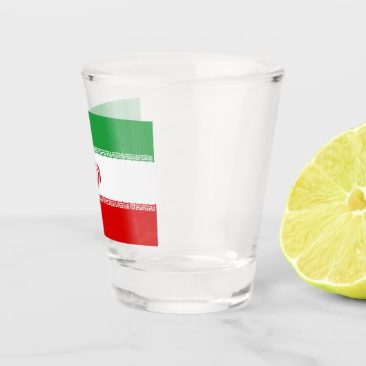 Iraanse vlag (Iran) (Perzisch) Shot Glas (Rechts)