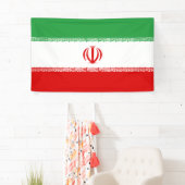 Iraanse vlag (Iran) (Perzisch) Spandoek (Insitu)