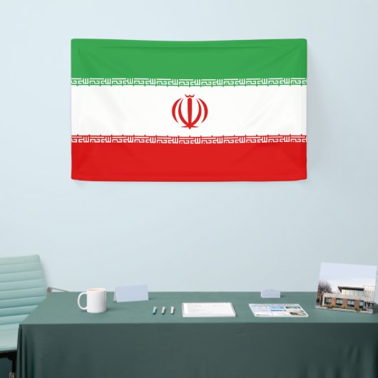 Iraanse vlag (Iran) (Perzisch) Spandoek (Beurs)