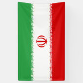 Iraanse vlag (Iran) (Perzisch) Spandoek (Verticaal)