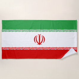 Iraanse vlag (Iran) (Perzisch) Strandlaken