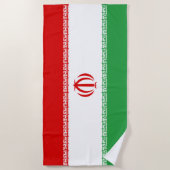 Iraanse vlag (Iran) (Perzisch) Strandlaken (Voorkant)