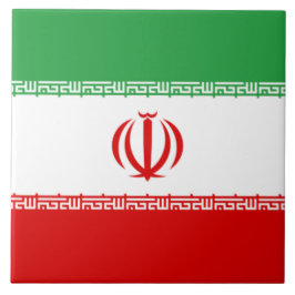 Iraanse vlag (Iran) (Perzisch) Tegeltje