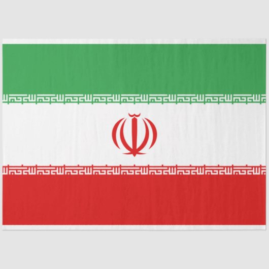 Iraanse vlag (Iran) (Perzisch) Tissuepapier (Voorkant)