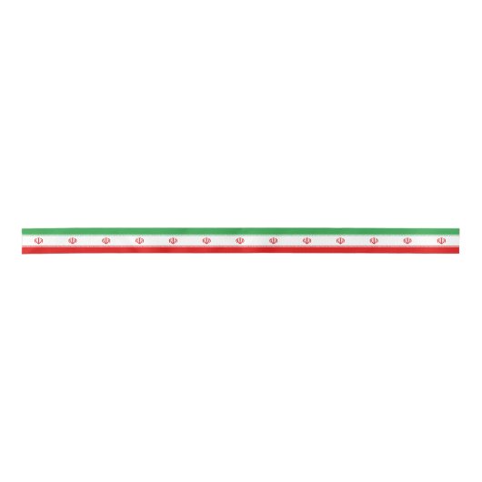 Iraanse vlag & Iran reizen, vakantie/sport Satijnen Lint (Voorkant)