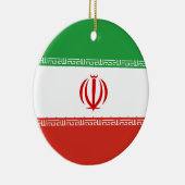 Iraanse vlag keramisch ornament (Rechts)