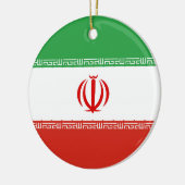 Iraanse vlag keramisch ornament (Links)