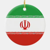 Iraanse vlag keramisch ornament (Achterkant)