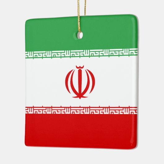 Iraanse vlag keramisch ornament (Links)