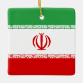 Iraanse vlag keramisch ornament (Voorkant)