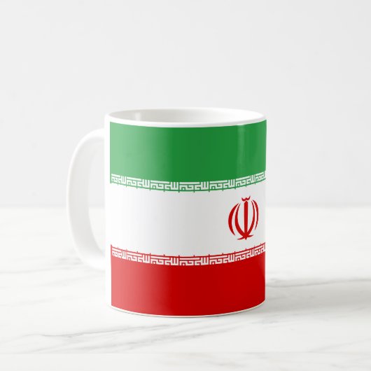 Iraanse vlag koffiemok (Voorkant links)