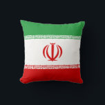 Iraanse vlag kussen<br><div class="desc">wereldwijde vlaggenproducten - Je kunt je eigen tekst toevoegen.</div>