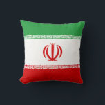 Iraanse vlag kussen<br><div class="desc">wereldwijde vlaggenproducten - Je kunt je eigen tekst toevoegen.</div>