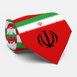 Iraanse vlag & Nationaal embleem, Vlag van Iran Stropdas