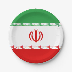 Iraanse vlag papieren bordje