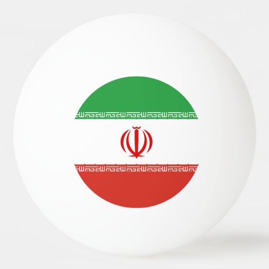 Iraanse vlag pingpongbal (Voorkant)