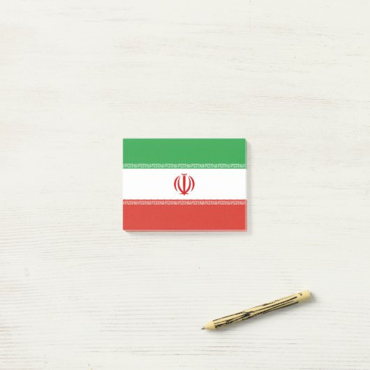 Iraanse vlag post-it® notes (Op bureau)