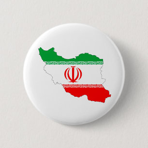 Iraanse vlag ronde button 5,7 cm