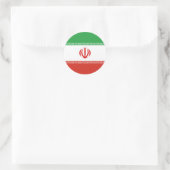 Iraanse vlag ronde sticker (Tas)
