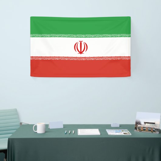 Iraanse vlag spandoek (Beurs)