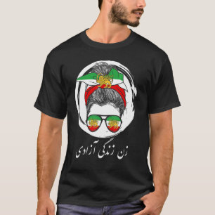 Iraanse vlag, steun vrouwen van Iran Azadi IRANIAN T-shirt