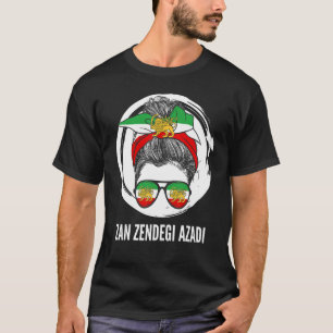 Iraanse vlag, steun vrouwen van Iran Azadi, VROUW T-shirt