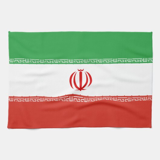 Iraanse vlag theedoek (Horizontaal)