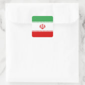 Iraanse vlag vierkante sticker (Tas)