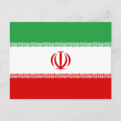 Iraanse vlag, vlag van Iran Briefkaart (Voorkant)