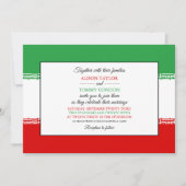 Iraanse vlag, vlag van Iran bruiloft Kaart (Voorkant)