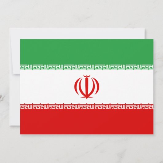 Iraanse vlag, vlag van Iran bruiloft Kaart (Achterkant)