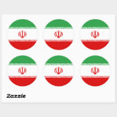 Iraanse vlag, vlag van Iran Ronde Sticker (Vel)