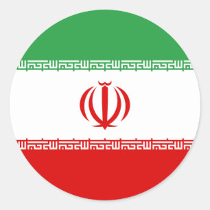 Iraanse vlag, vlag van Iran Ronde Sticker