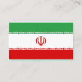 Iraanse vlag, vlag van Iran Visitekaartje (Voorkant)