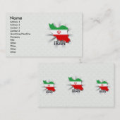 Iraanse vlaggenkaart 2.0 visitekaartje (Voorkant / Achterkant)