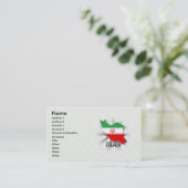 Iraanse vlaggenkaart 2.0 visitekaartje (Staand voorkant)