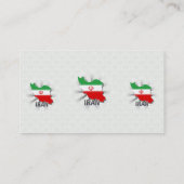 Iraanse vlaggenkaart 2.0 visitekaartje (Achterkant)